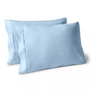 NEW Ultra-Soft Microfiber King Light Blue Pillowcases by Bare Home